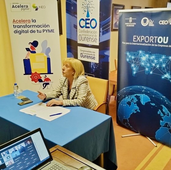 Marisol Nóvoa, presidenta de la Confederación de Empresarial de Ourense presentó la jornada.