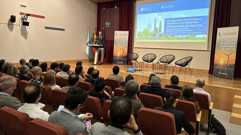 Pablo Fernández Vila, director xeral de Planificación
Enerxética e Recursos Naturais, en la apertura del seminario.