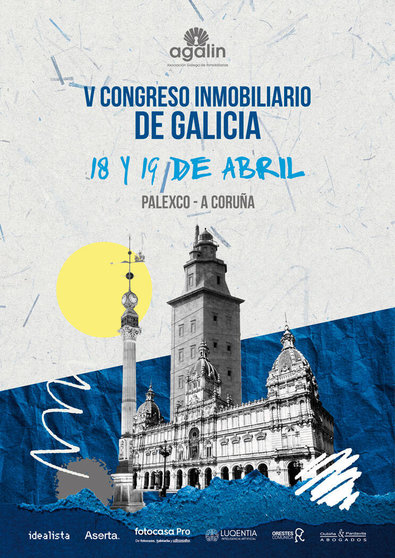 Cartel V Congreso Inmobiliario de Galicia.
